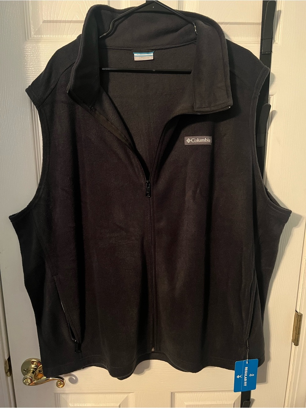 Columbia Black Men’s Fleece Vest with Full Zip